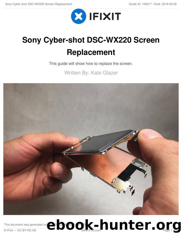 Sony Cyber-shot DSC-WX220 Screen Replacement by Unknown