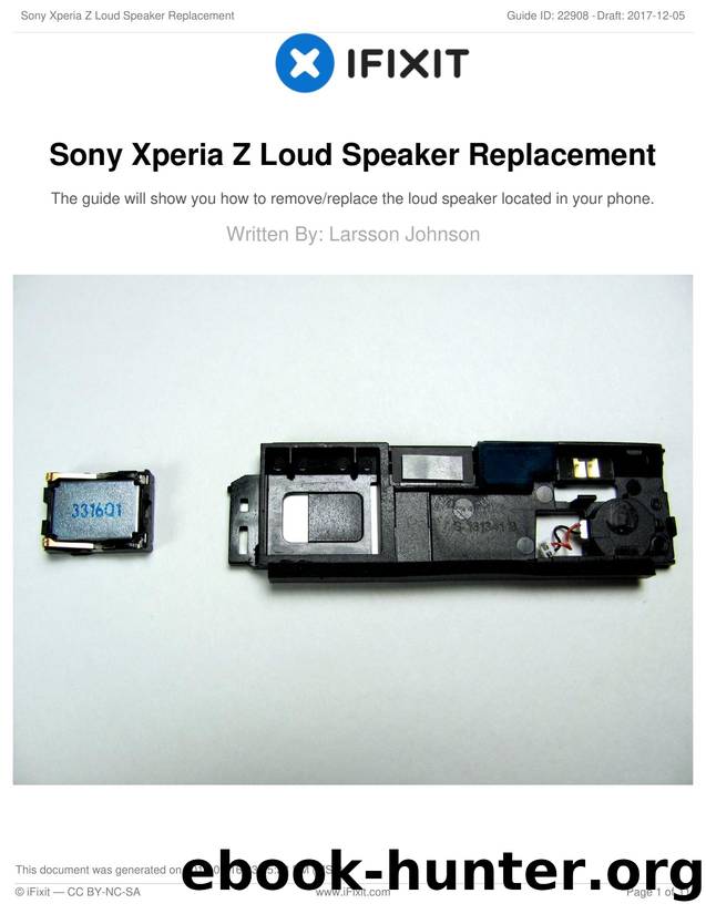 Sony Xperia Z Loud Speaker Replacement by Unknown