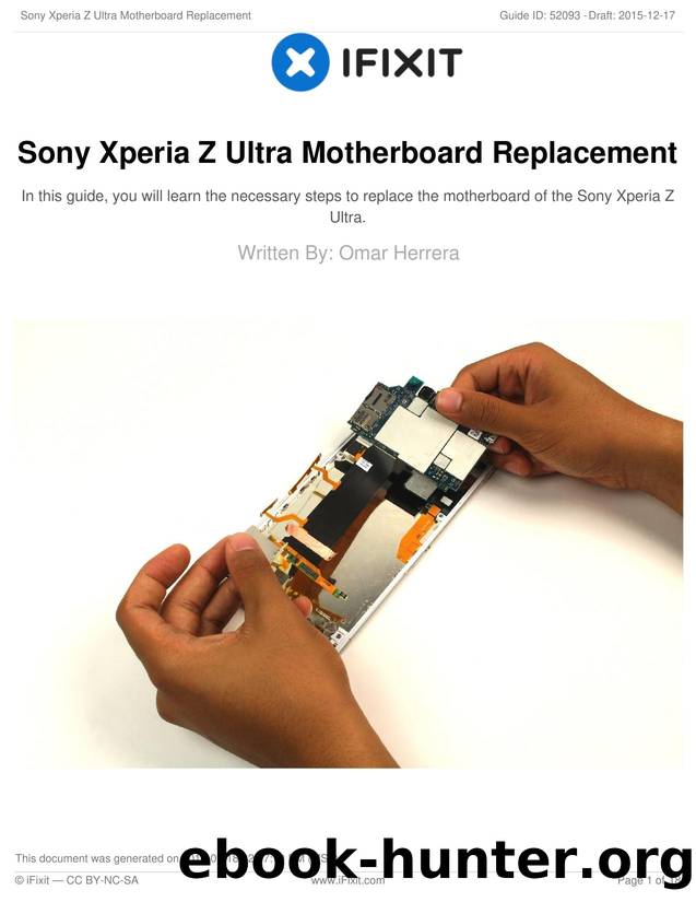 Sony Xperia Z Ultra Motherboard Replacement by Unknown