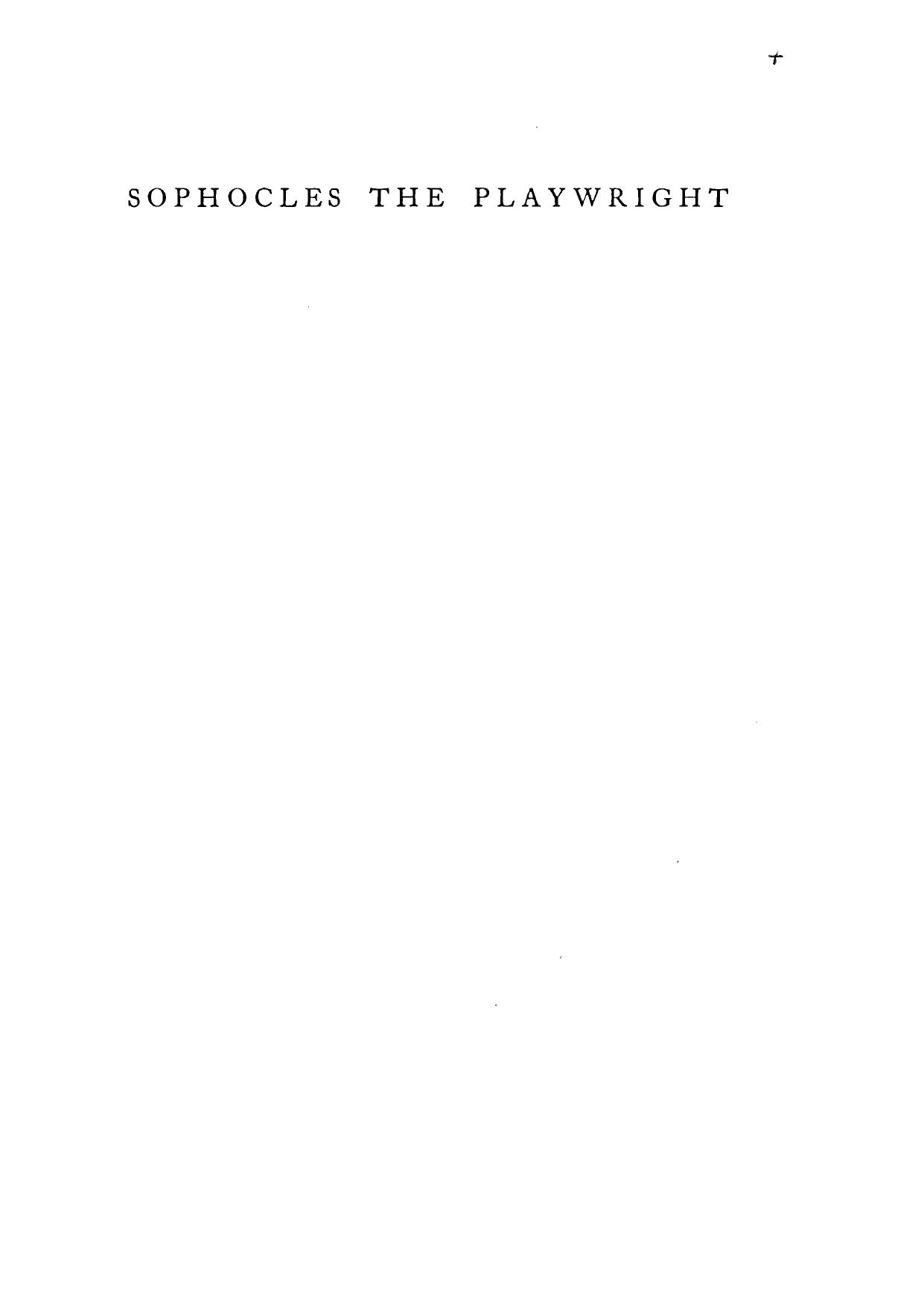 Sophocles, the playwright by Sinclair MacLardy Adams