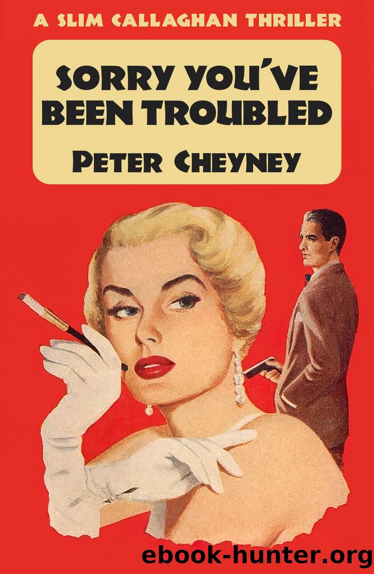 Sorry You've Been Troubled by Peter Cheyney