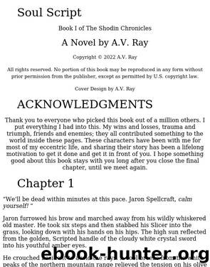 Soul Script: Book One of the Shodin Chronicles by Unknown