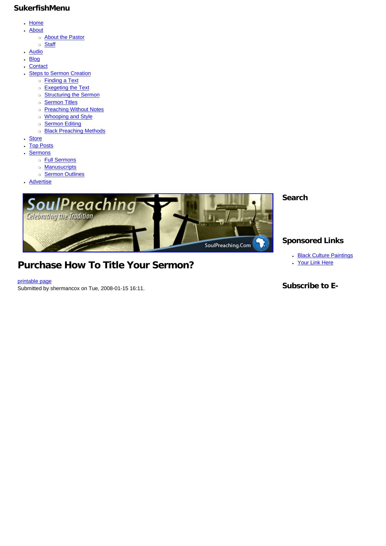 SoulPreaching.Com Preaching Resources. by Best of Kuszter's Collection