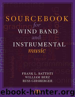 Sourcebook for Wind Band and Instrumental Music by Russ Girsberger