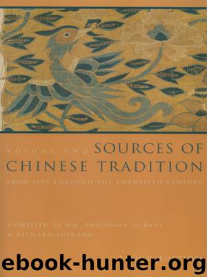 Sources of Chinese Tradition, Volume II by Lufrano Richard John Chan Wing-tsit De Bary William Theodore