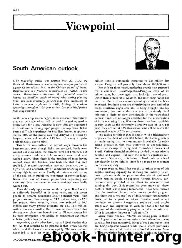 South American outlook by Unknown