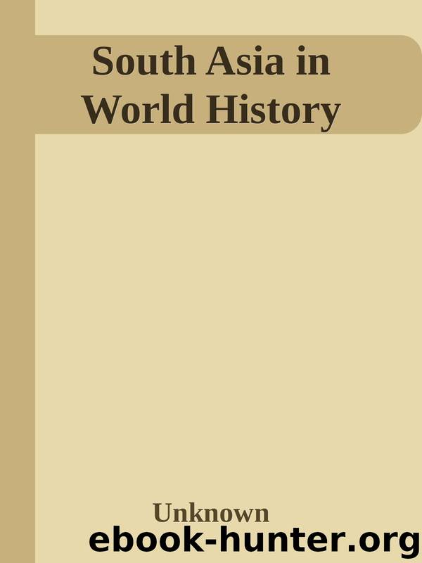 South Asia in World History by Unknown