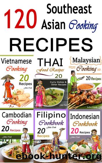 Southeast Asian Cooking: Bundle of 120 Southeast Asian Recipes (Indonesian Cuisine, Malaysian Food, Cambodian Cooking, Vietnamese Meals, Thai Kitchen, Filipino Recipes, Thai Curry, Vietnamese Dishes) by John Cook