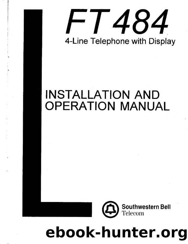 Southwestern Bell FT484 Installation And Operation Manual by Unknown