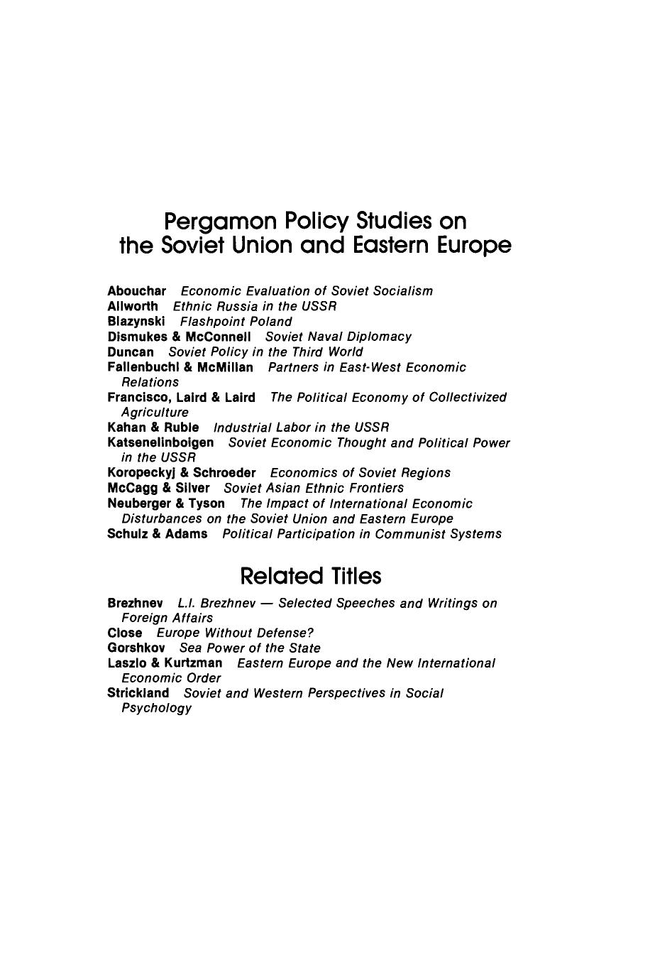 Soviet Military Strategy in Europe. An Institute for Foreign Policy Analysis Book by Joseph D. Douglass (Auth.)