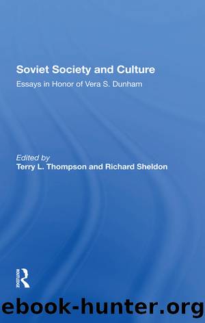 Soviet Society And Culture by unknow