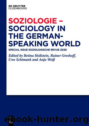 Soziologie - Sociology in the German-Speaking World by unknow