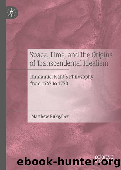 Space, Time, and the Origins of Transcendental Idealism by Matthew Rukgaber