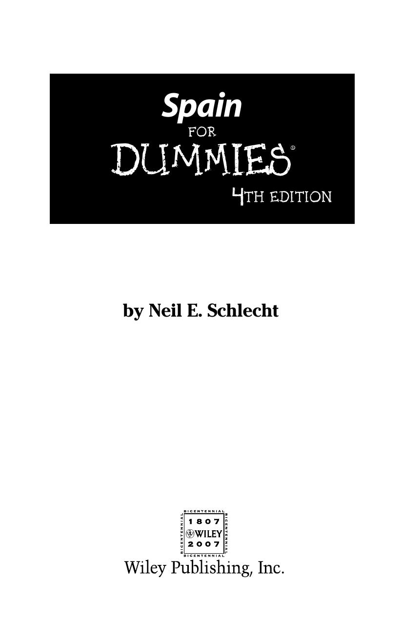 Spain for DUMmIES 4th by Unknown