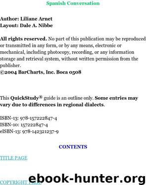 Spanish Conversation by Liliane Arnet