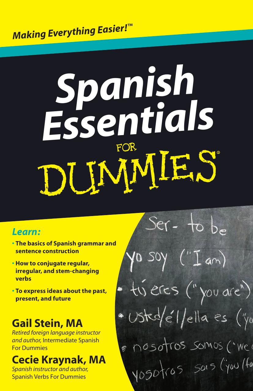 Spanish Essentials For Dummies by Gail Stein Mary Kraynak