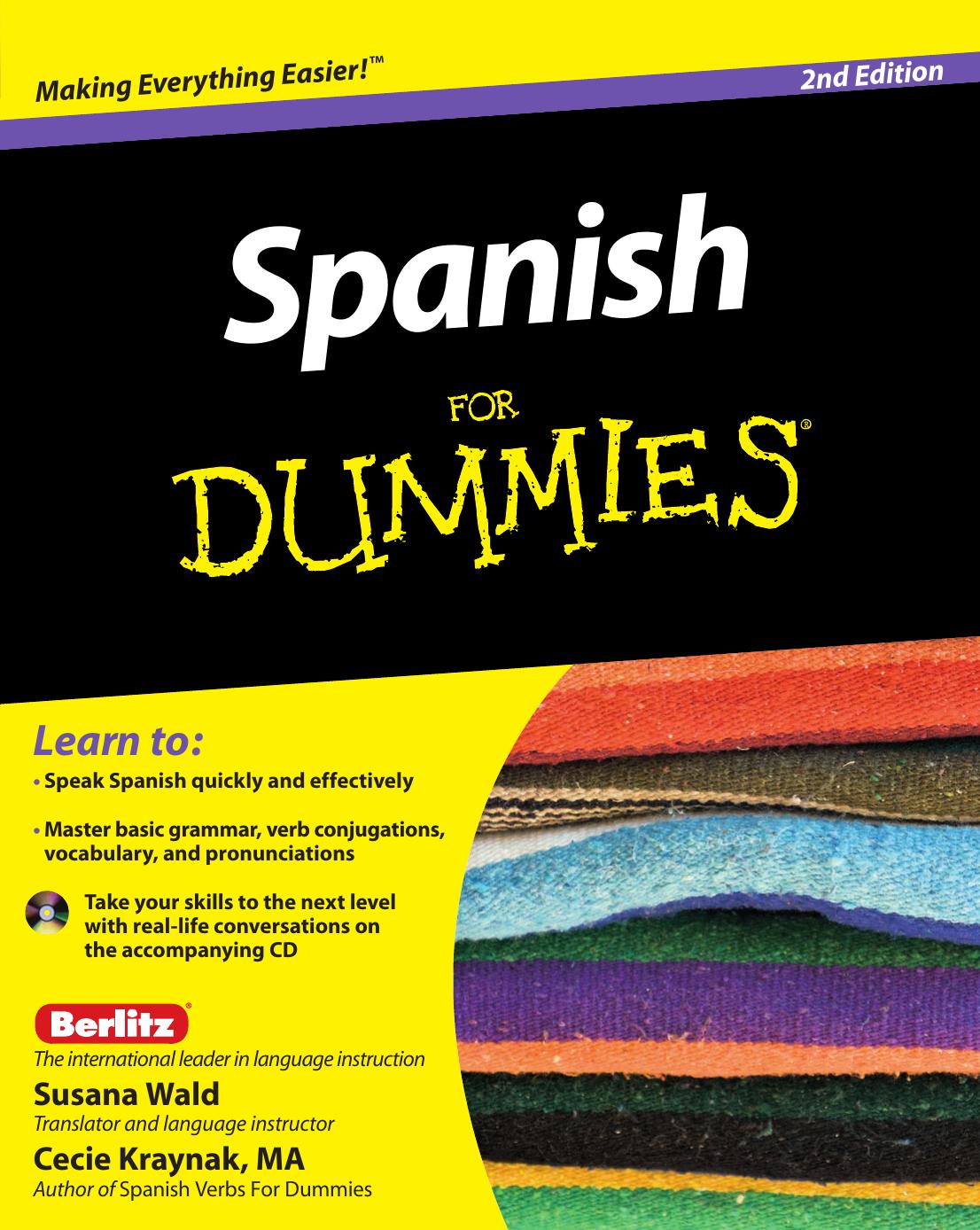 Spanish for Dummies by Wald Susana. Kraynak Cecie