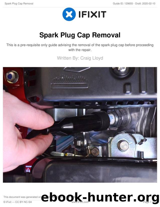Spark Plug Cap Removal by Unknown
