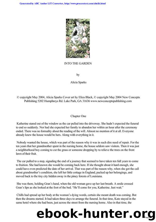 Sparks, Alicia by Into the Garden (Ellora's Cave)