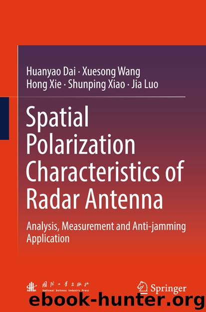 Spatial Polarization Characteristics of Radar Antenna by Huanyao Dai Xuesong Wang Hong Xie Shunping Xiao & Jia Luo