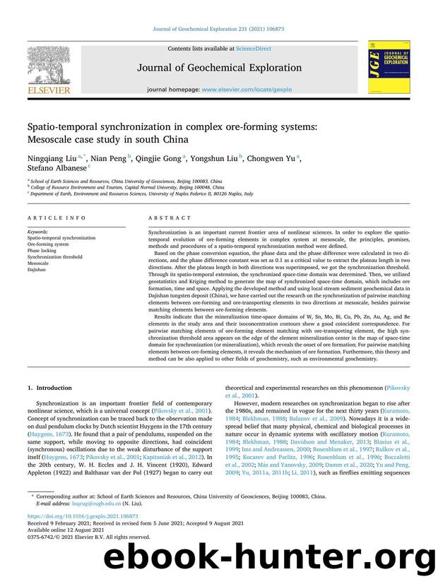 Spatio-temporal synchronization in complex ore-forming systems: Mesoscale case study in south China by Ningqiang Liu