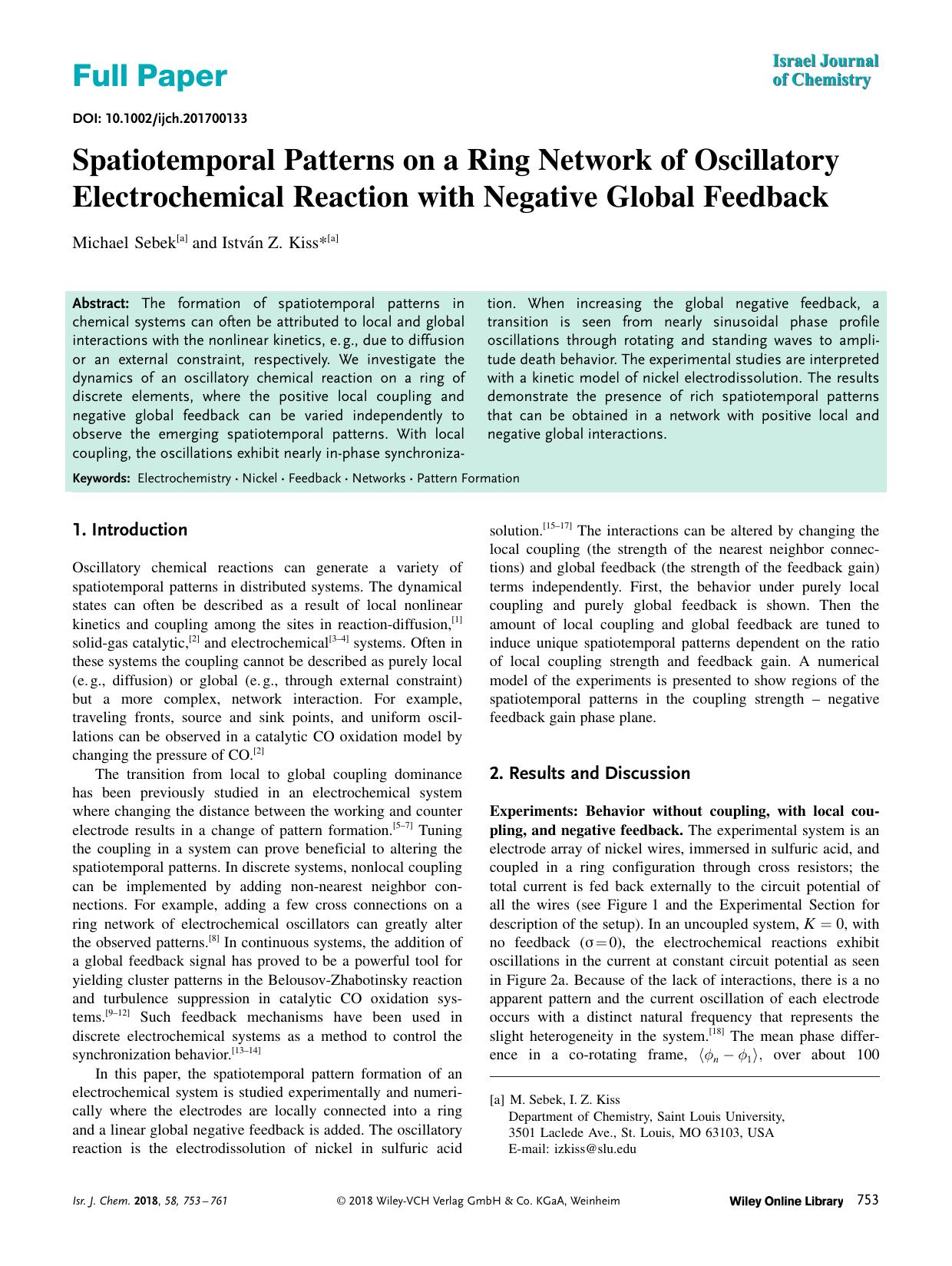 Spatiotemporal Patterns on a Ring Network of Oscillatory Electrochemical Reaction with Negative Global Feedback by Unknown