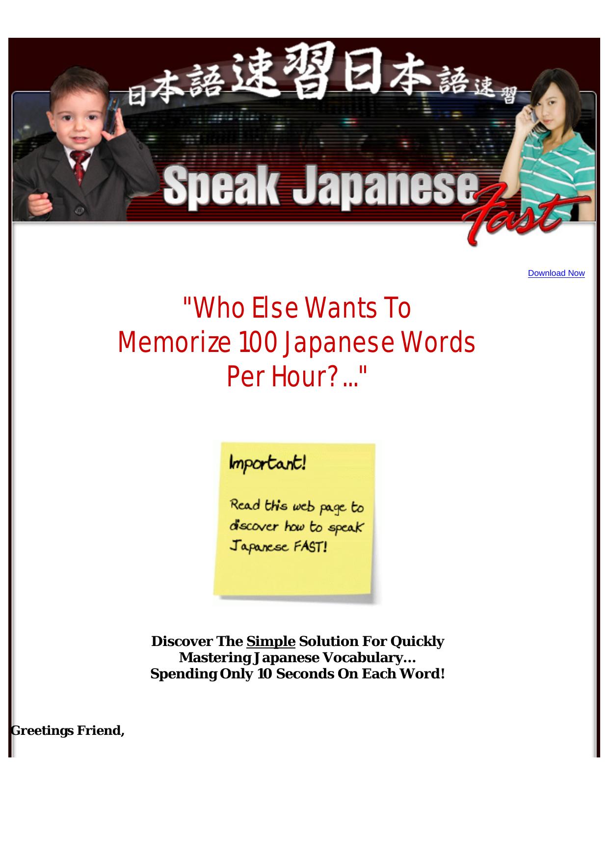 Speak Japanese Fast. by Best of Kuszter's Collection