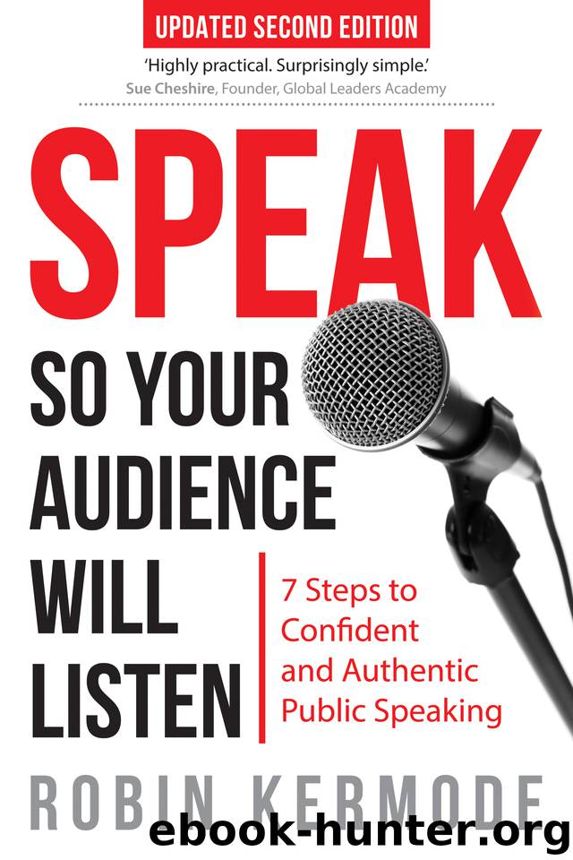 Speak So Your Audience Will Listen: 7 Steps to Confident and Authentic Public Speaking by Kermode Robin