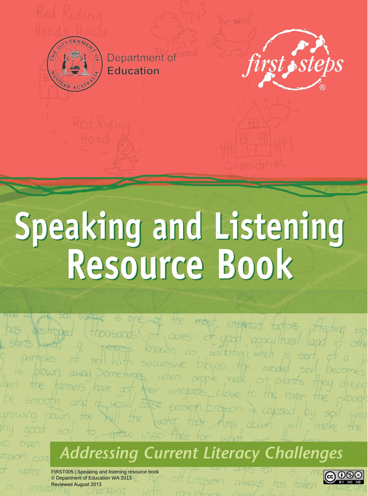 Speaking and Listening Resource Book by Tuckey Janene Sparkes Nicola Brockhoff Vicki