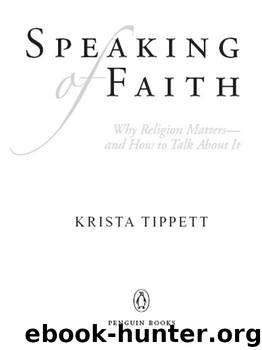 Speaking of Faith by Tippett Krista