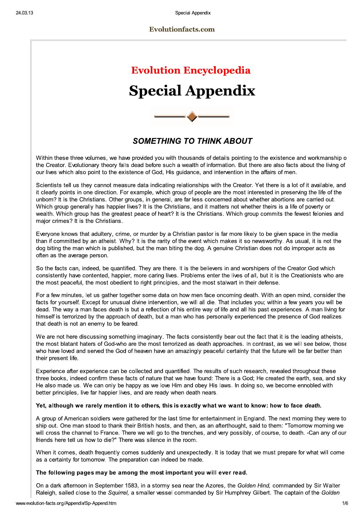 Special Appendix by Benutzer1