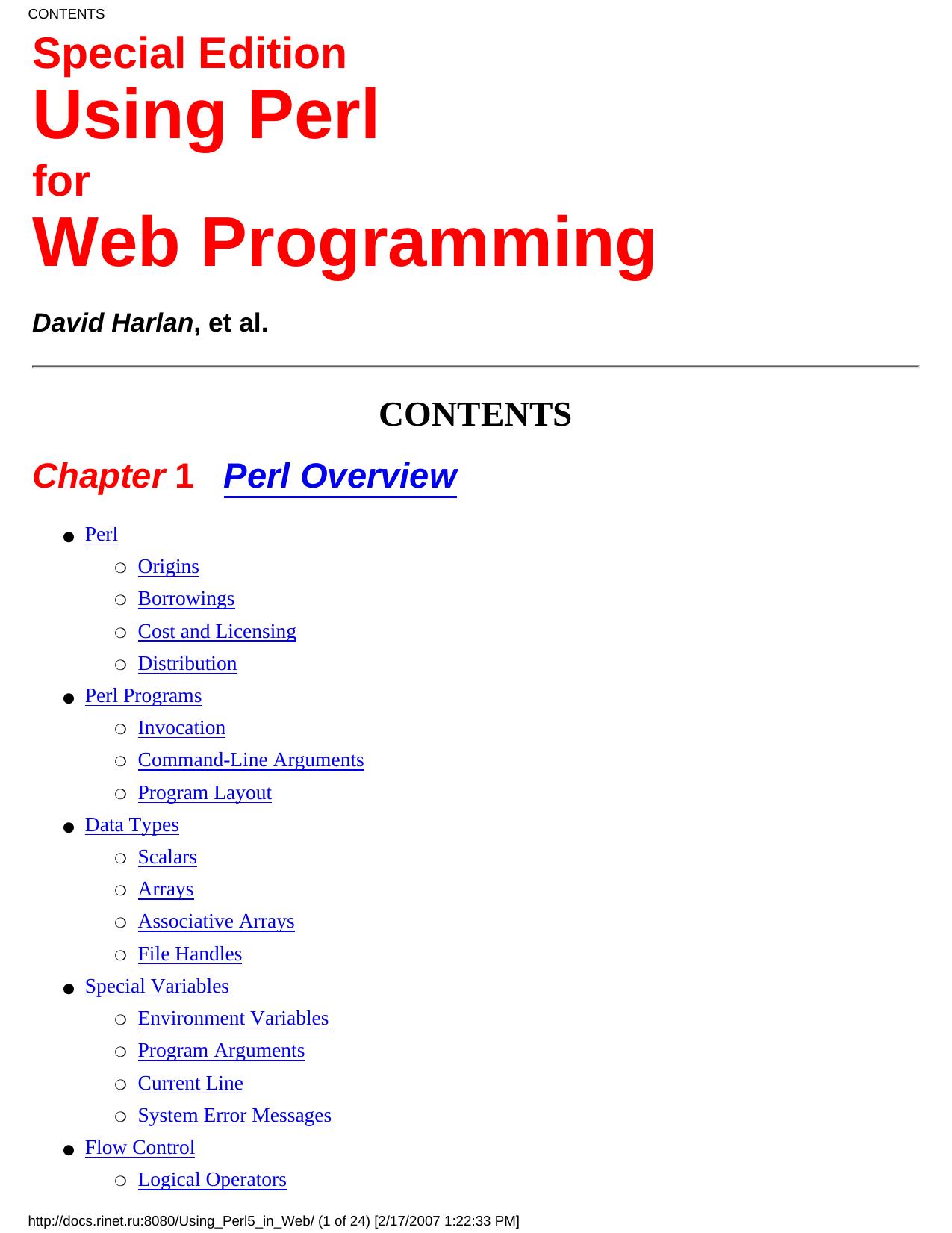 Special Edition Using PERL 5 for Web Programming by David Harlan Paul Doyle Matthew D. Healy Micheal O Foghlu Shelley Powers