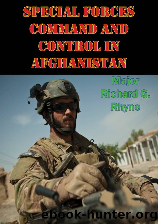 Special Forces Command and Control In Afghanistan by Major Richard G. Rhyne