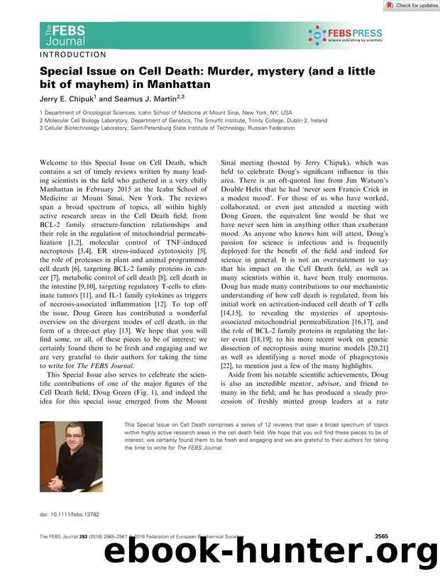 Special Issue on Cell Death: Murder, mystery (and a little bit of mayhem) in Manhattan by Unknown