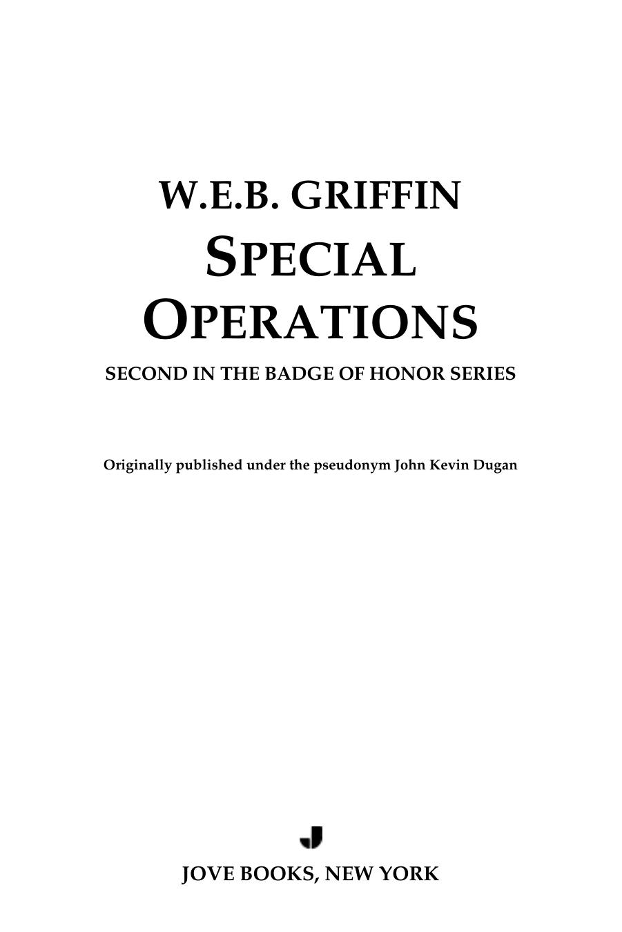 Special Operations by W.E.B. Griffin
