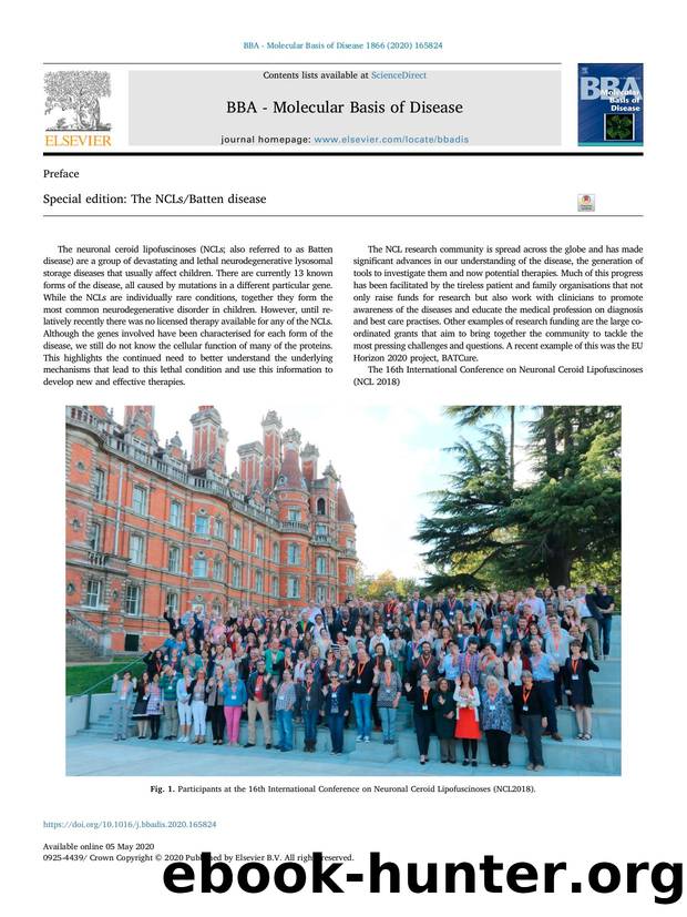 Special edition_ The NCLsBatten disease by Ahad A. Rahim & Claire Russell & Sara E. Mole