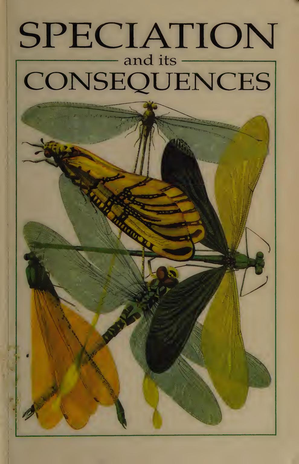 Speciation and Its Consequences by Daniel Otte; John A. Endler