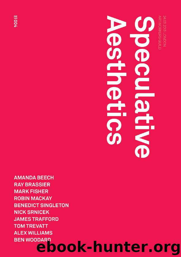 Speculative Aesthetics by Robin Mackay