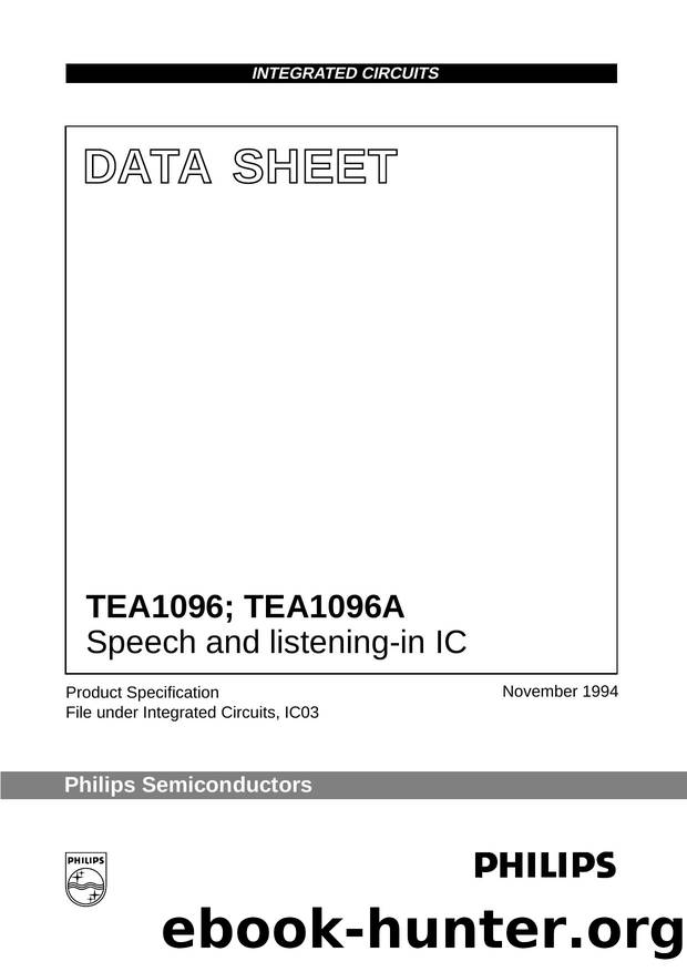 Speech and listening-in IC by Philips Semiconductors