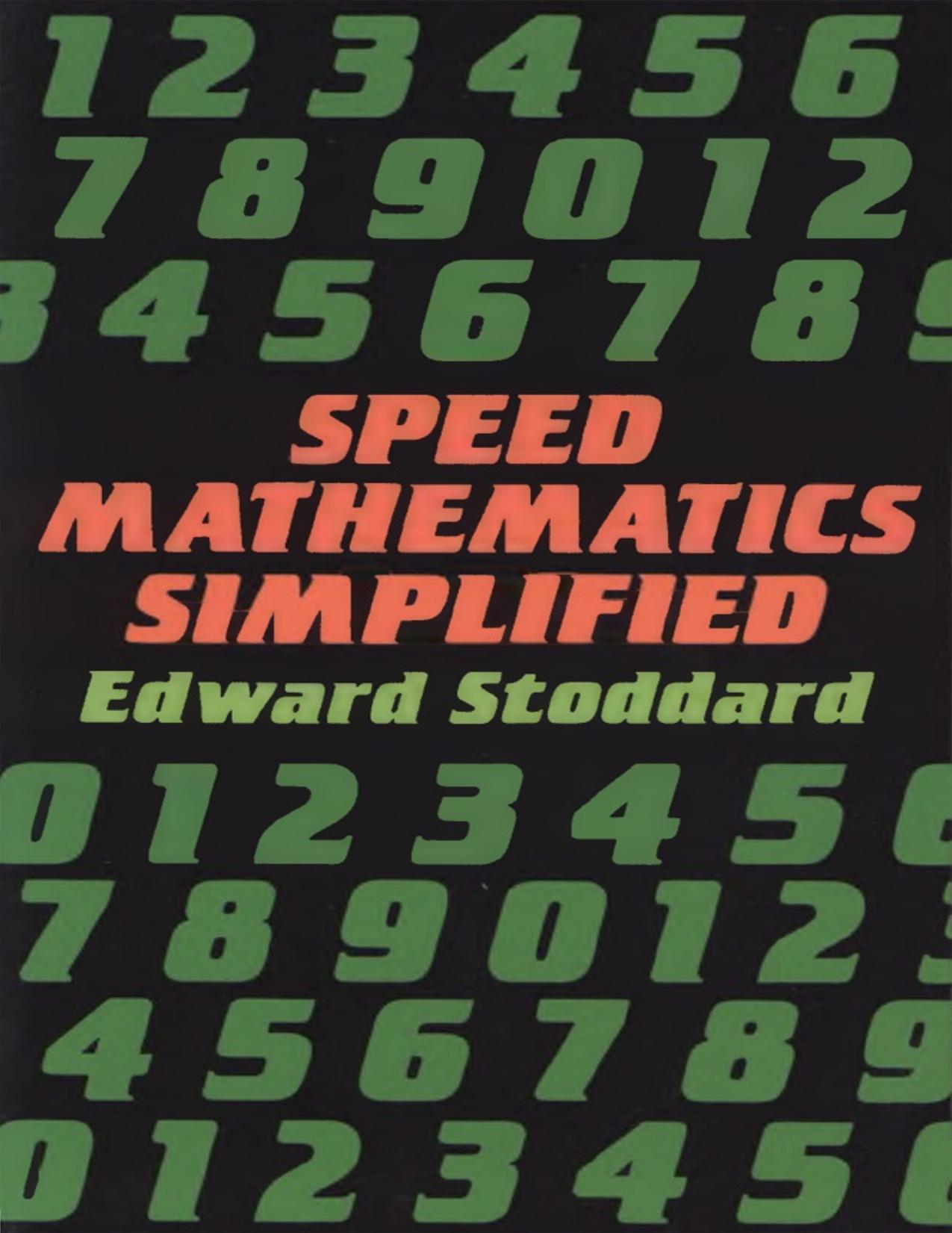 Speed Mathematics Simplified by Edward Stoddard