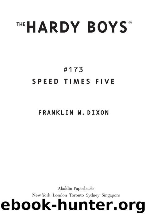 Speed Times Five by Franklin W. Dixon