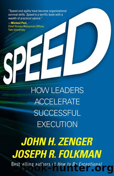 Speed by John H. Zenger & JOSEPH R. FOLKMAN