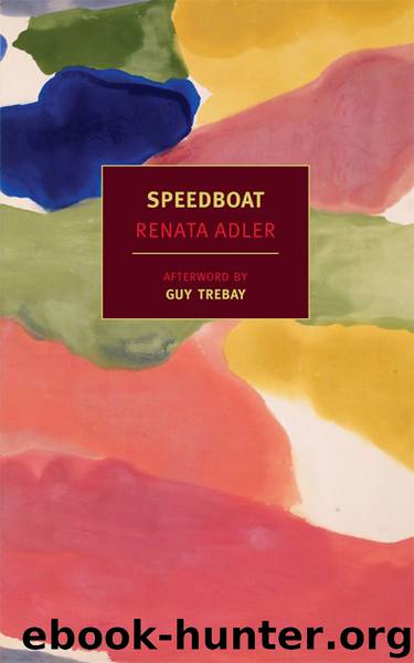 Speedboat (NYRB Classics) by Renata Adler