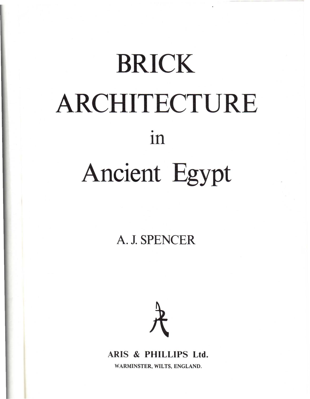 Spencer by Brick Architecture in Ancient Egypt