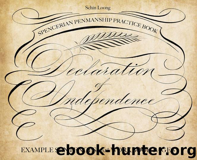 Spencerian Penmanship Practice Book by Schin Loong