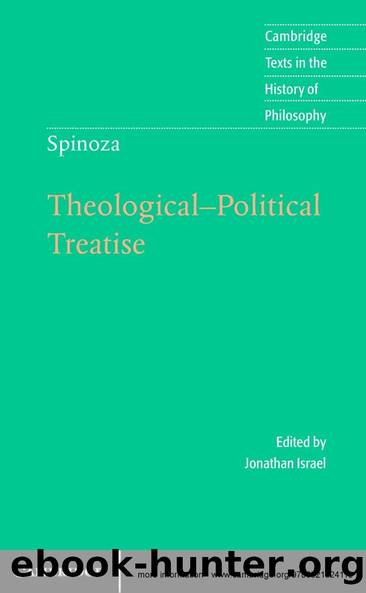 Spinoza: Theological-Political Treatise (Cambridge Texts in the History of Philosophy) by Spinoza