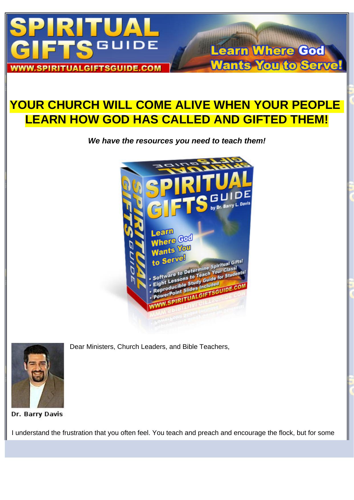 Spiritual Gifts Guide. by Best of Kuszter's Collection