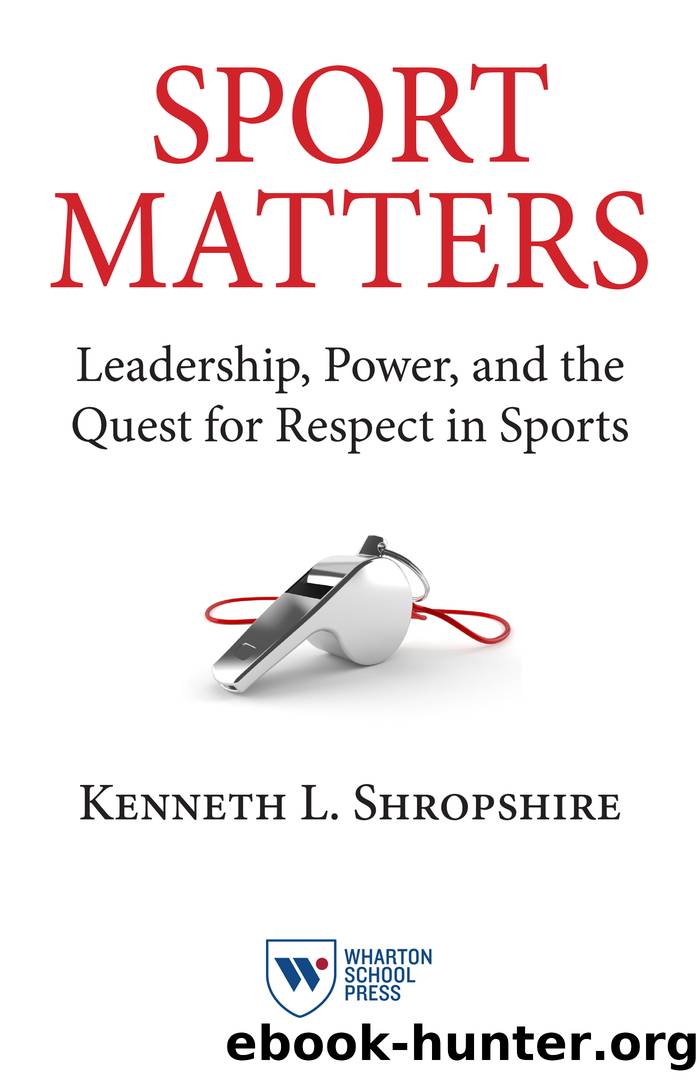 Sport Matters by Kenneth L Shropshire