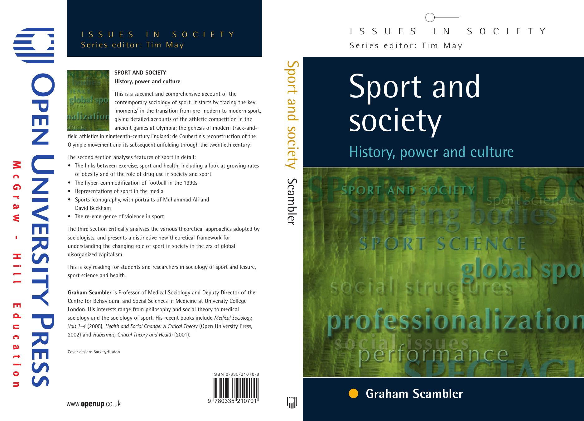 Sport and Society (Issues in Society) by Graham Scambler