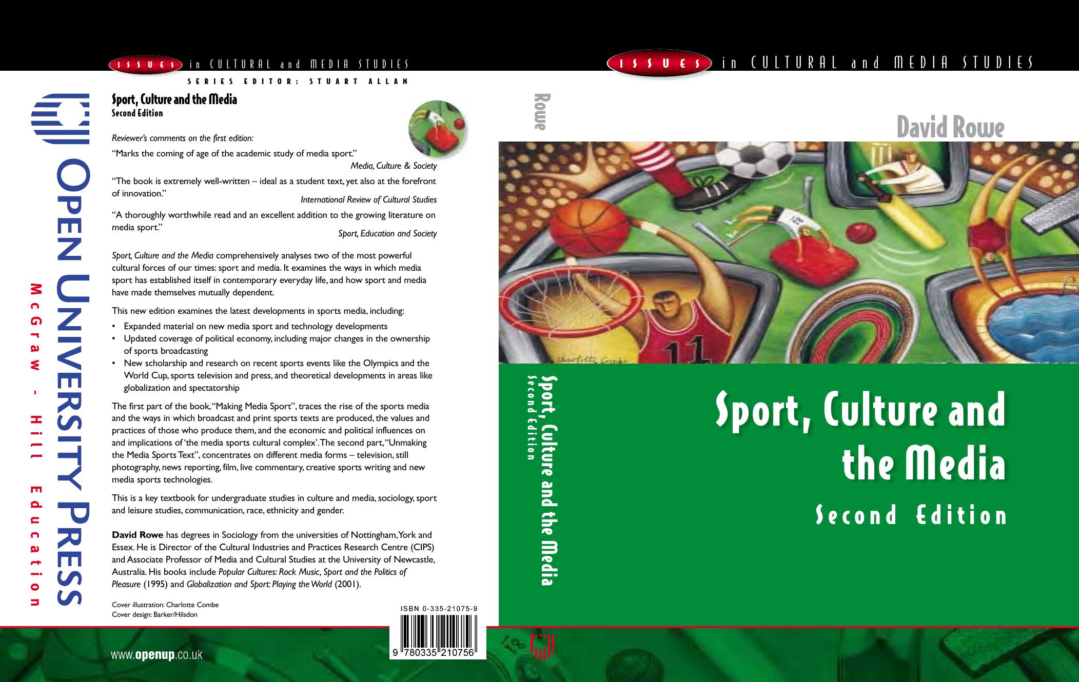 Sport, Culture and the Media (Issues in Cultural and Media Studies) by David Charles Rowe